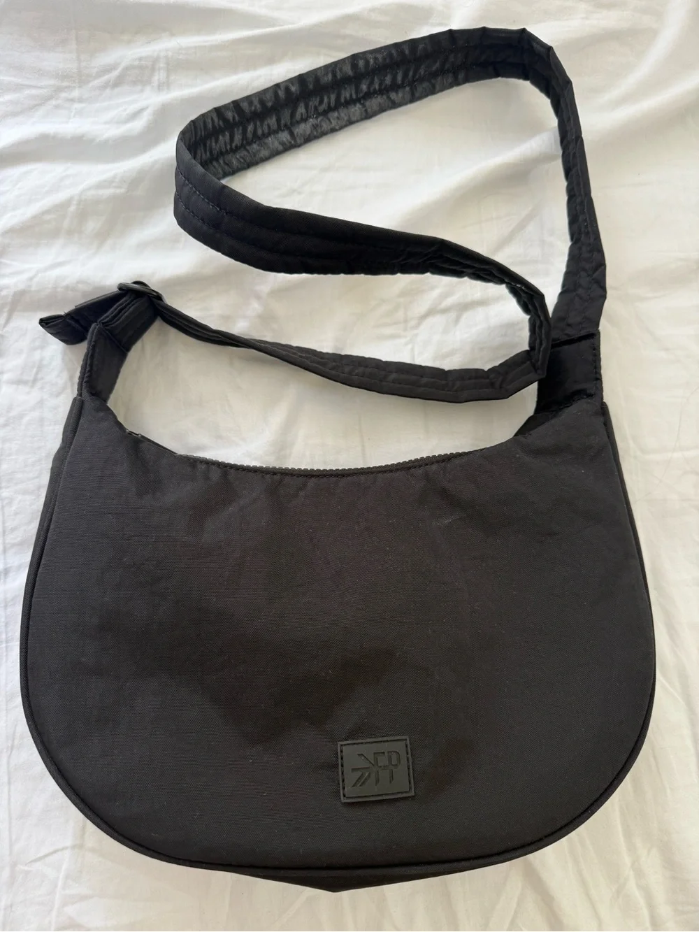 Freshly picked Black Crossbody Shoulder Bag with Subtle Logo